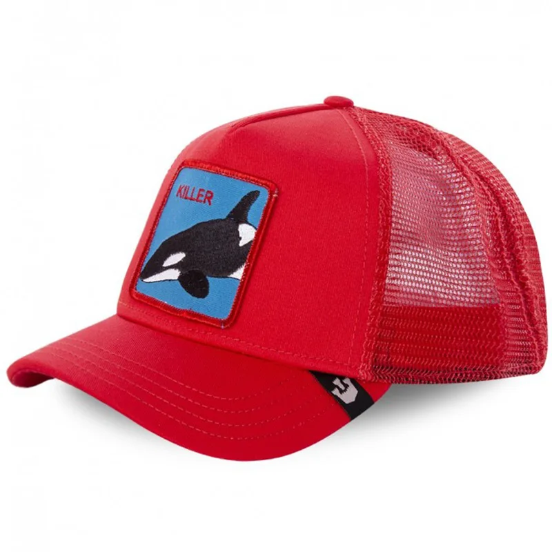 

Killer Whale Mesh Cap Summer Baseball Cap Anime Animals Trucker Net Hat Dad Hat Snapback Women Men