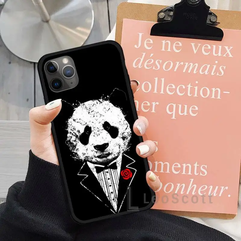 

Cute panda Phone Case for iPhone 11 12 pro XS MAX 8 7 6 6S Plus X 5S SE 2020 XR