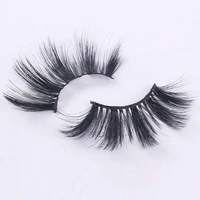 1 pair 25mm lashes thick strip reusable 25mm 6d mink lashes makeup dramatic long volumn false mink eyelashes