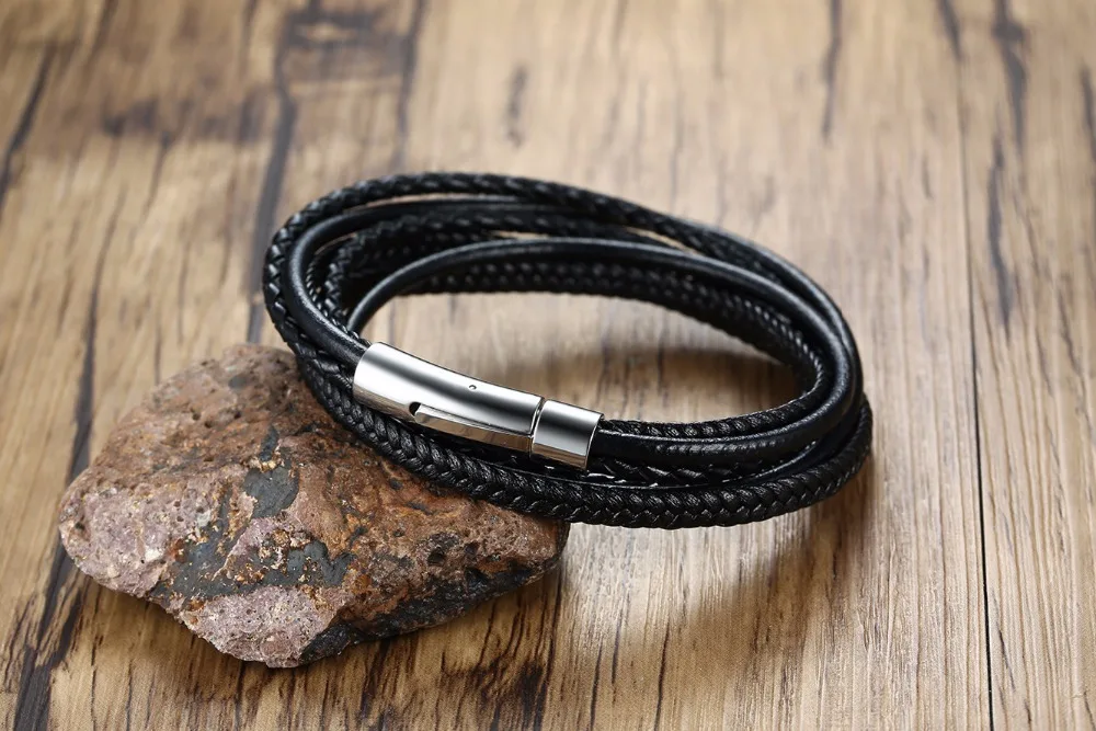 2019 Европа и США Многослойные из нержавеющей стали микрофибры кожа ручной веревки