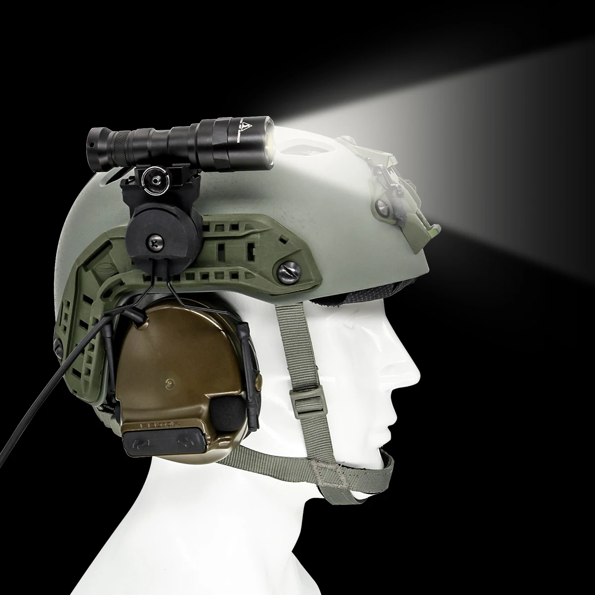 Тактическая гарнитура COMTAC I II III страйкбольная кронштейн для шлема ARC Rail адаптер