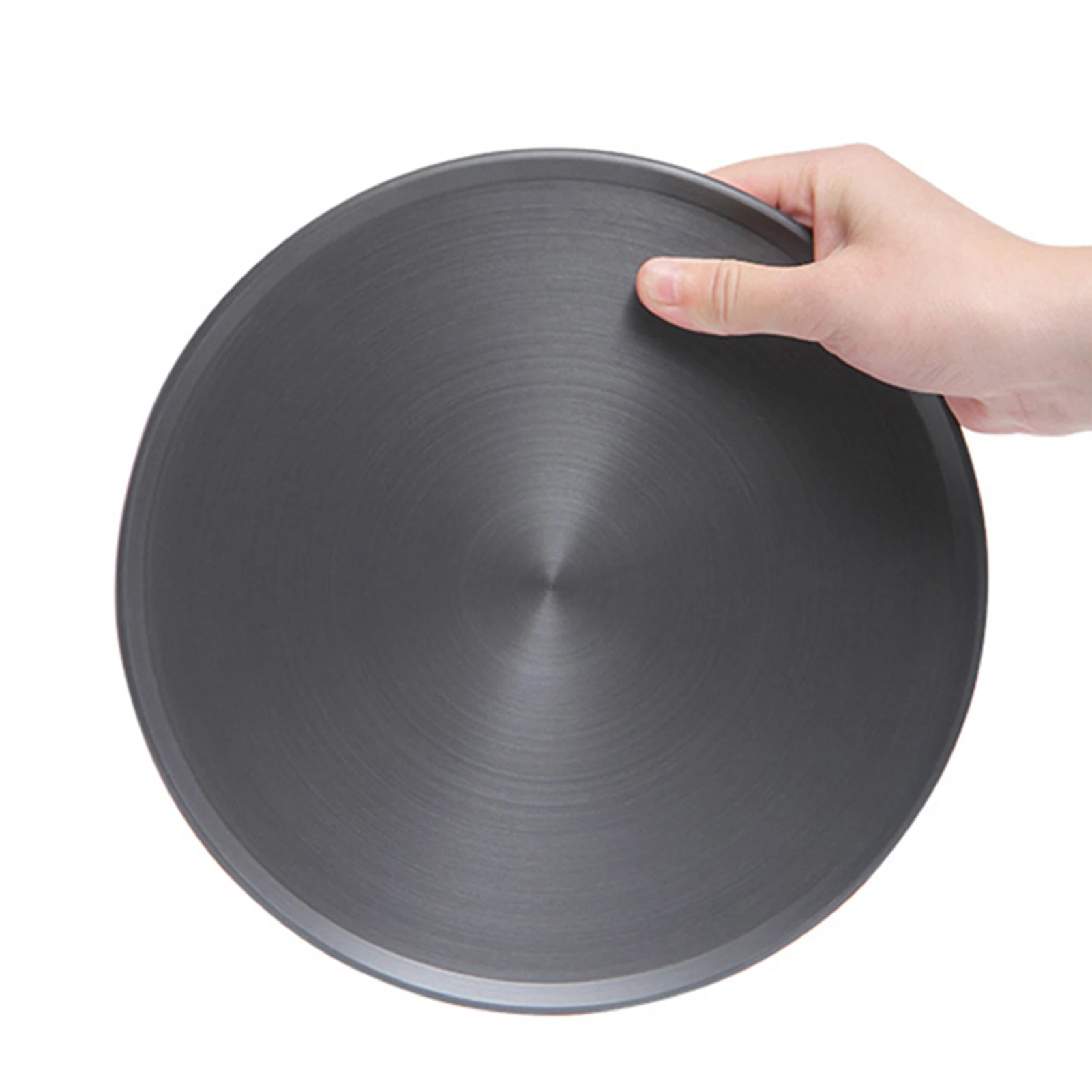 

Aluminum Quick Thawing Plate Multi-Function Round Heat Conduction Plate Anti-Burning for Kitchen Tool REME889