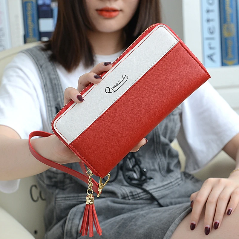 Женская сумка-кошелек Длинная женская сумка-клатч в Корейском стиле сумка на