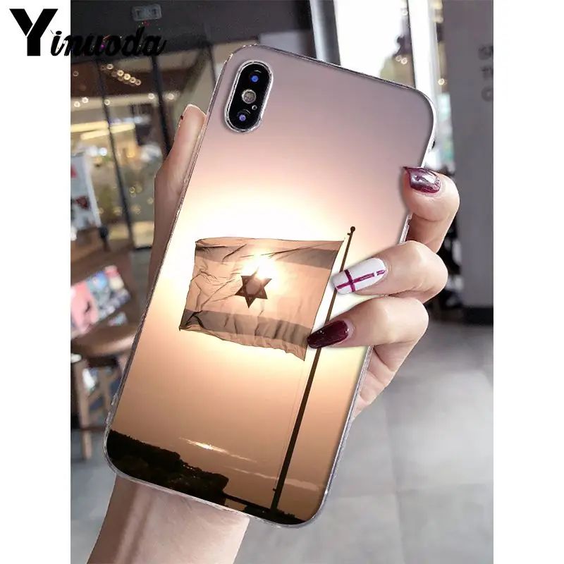 Yinuoda Флаг Израиля кантри баннеры, мягкий чехол для телефона из ТПУ для Apple iPhone 8 7 6 6S Plus X XS max 5 5S SE XR