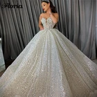 Блестящее шикарное платье с бисером, официальное свадебное платье, платье невесты 2020, арабское свадебное платье Дубая, бальное платье, платье невесты