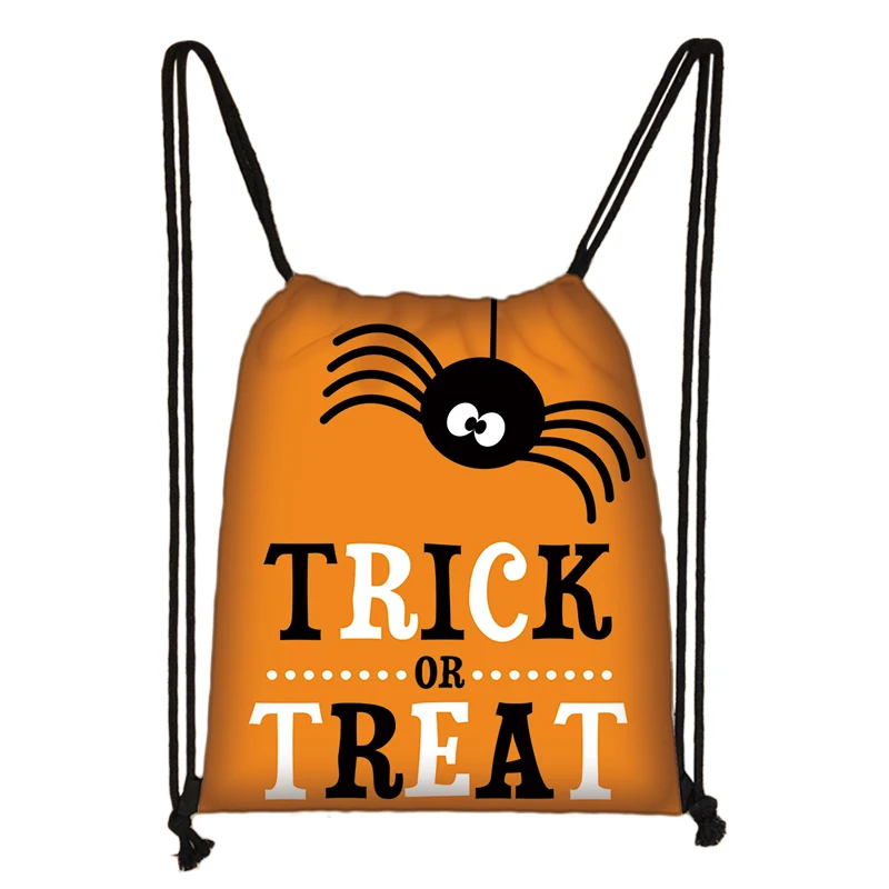 skdholloween10 Подарочная сумка для Хэллоуина, трюк или сумки для лечения, сумка для ведьмы, Сумка с кулиской, вечерние сумки для хранения конфет, Детская сумка с тыквой, упаковочная коробка - Цвет: skdholloween10