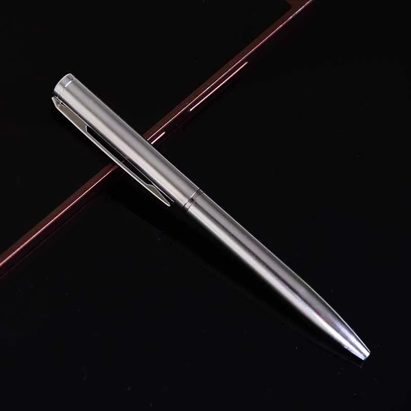 1 шт. мини металлическая шариковая ручка вращающаяся карманная ручка шариковая ручка