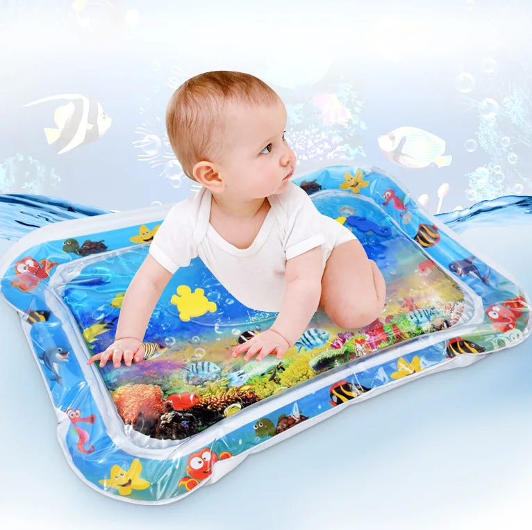 

Funny Baby Water Mat 66*55cm Inflatable Patted Pad Cushion Infant Toddler Water Play Mat for Kids Education Developing Baby Toys