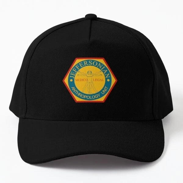 

Bones Jeffersonian Institute Logo Baseball Cap Hat Casual Hip Hop Sun Fish Casquette Outdoor Women Czapka Printed