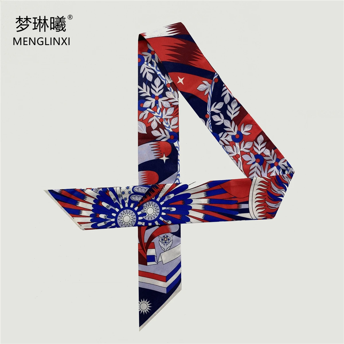 

Шарф женский, Шелковый, узкий, 2021