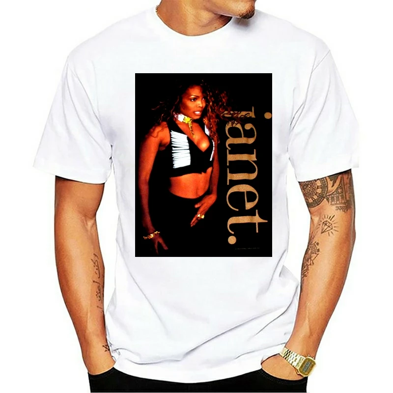 Vtg NOS 1993 Джанет Джексон хип хоп RnB тур футболка Размер США Топ Перепечатка|Мужские
