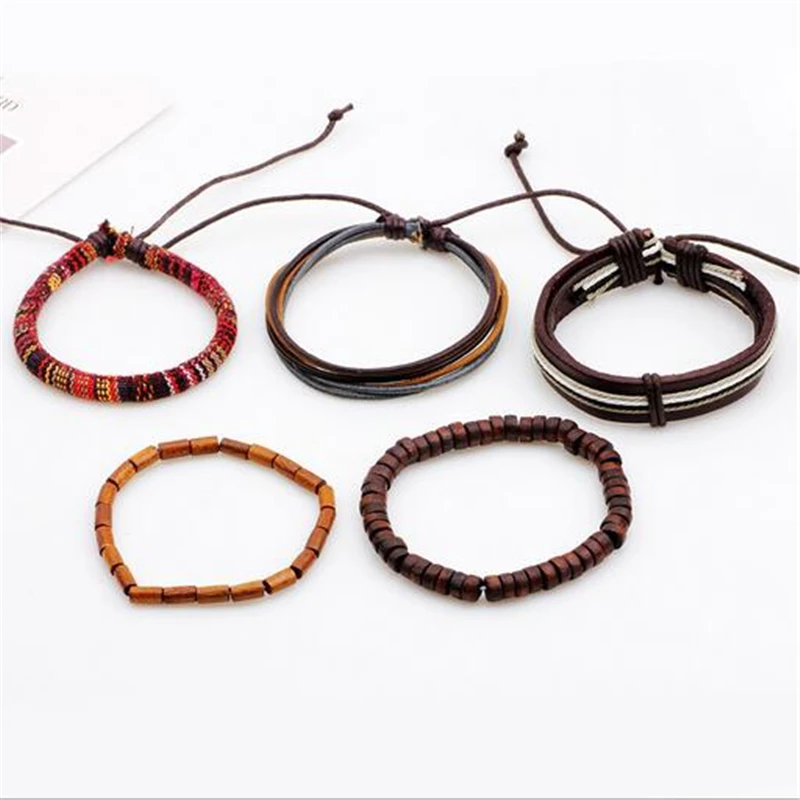 Женские сапоги в этническом стиле 5 шт./компл. деревянные бусины форме двойного