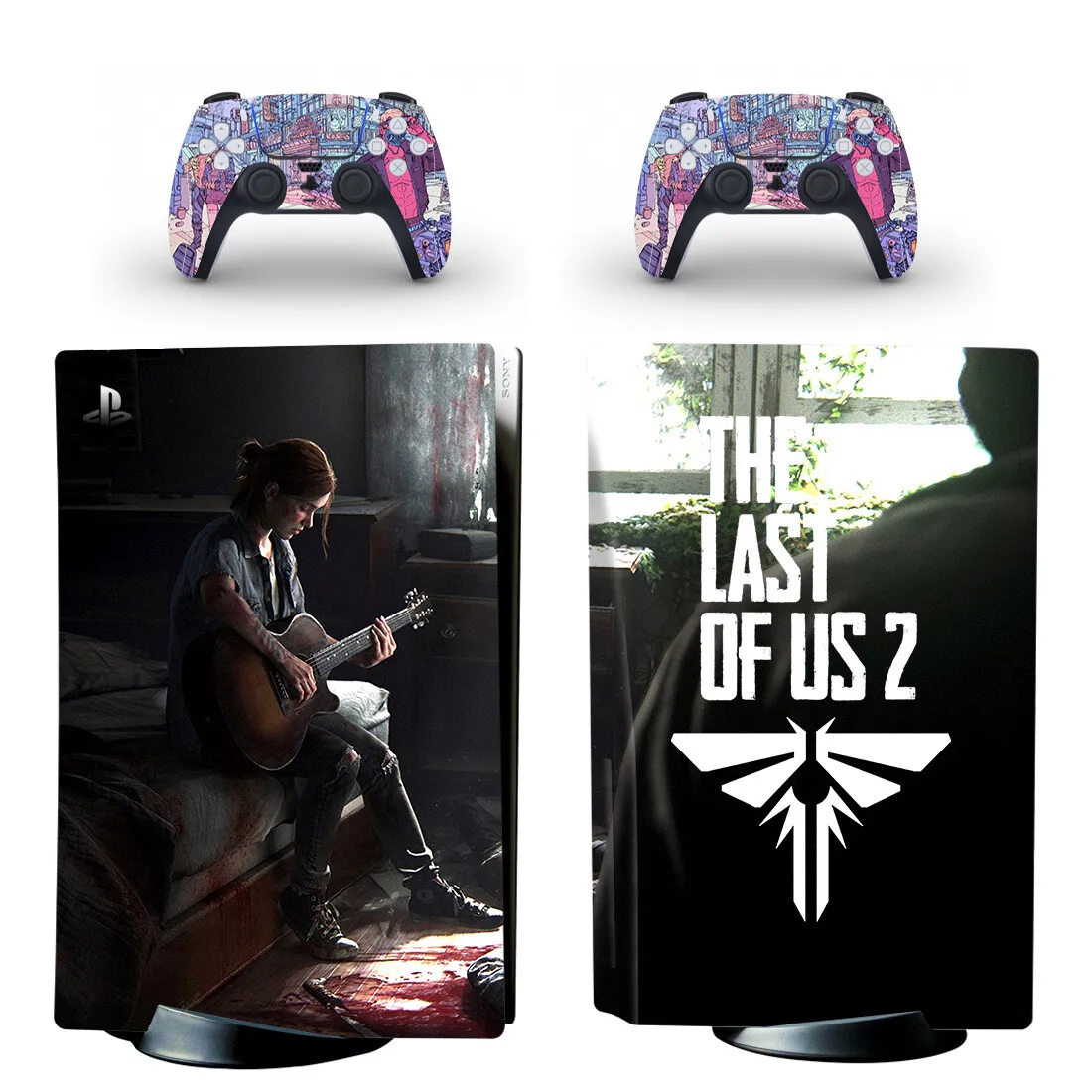 

New Style PS5 Disc Edition Skin Sticker for Playstation 5 Console & 2 Controllers Decal Vinyl Protective Skins Style 1
