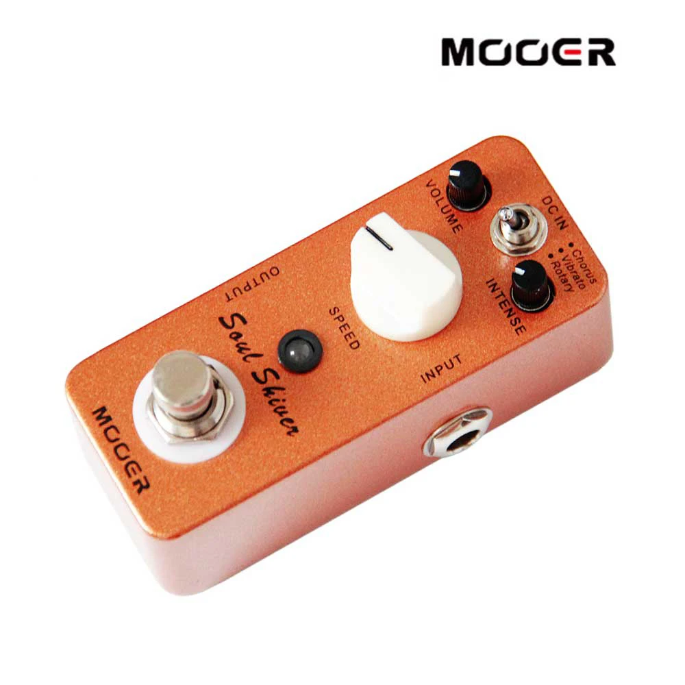 MOOER Soul Shiver гитарная педаль с мультимодуляцией 3 режима хор/Вибрато/ротационный True