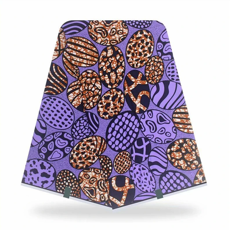 

African Real Wax Print Batik 6 Yards Ankara Wax Fabric Nigerian Ghana 100% Cotton Wax Pange Wax Ankara Fabric For Sewing VL-19