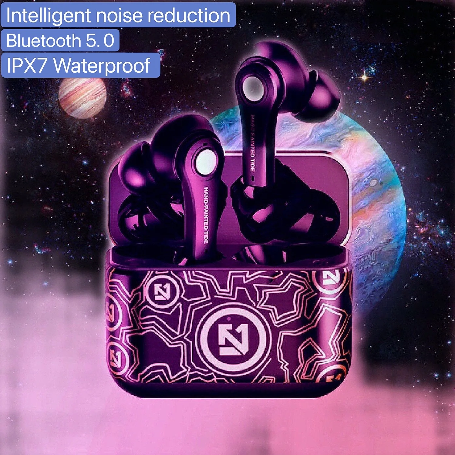 

Popular TWS Wireless Bluetooth 5.0 Earphones Headphones 9D Hifi Stereo Sports Waterproof Earphone Headset With Microphone