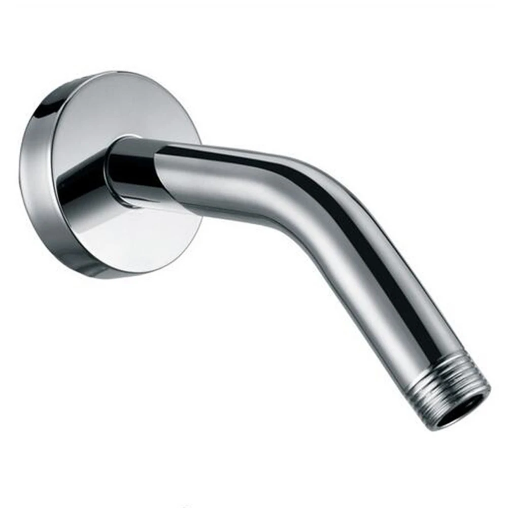 

Shower Accessory Stainless Steel Bend With Flange Bathroom Pipe Durable Home Shower Head Arm Fixed Wall Mounted 150mm