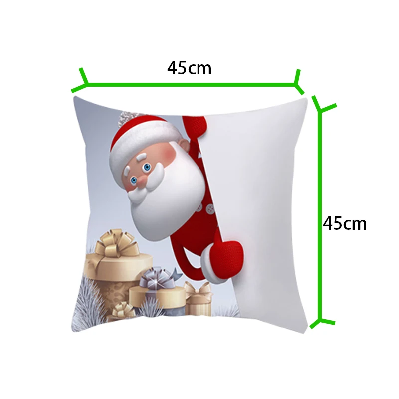 Мультяшные подушки Чехол 45*45 новогодние накидки на милые с изображениями