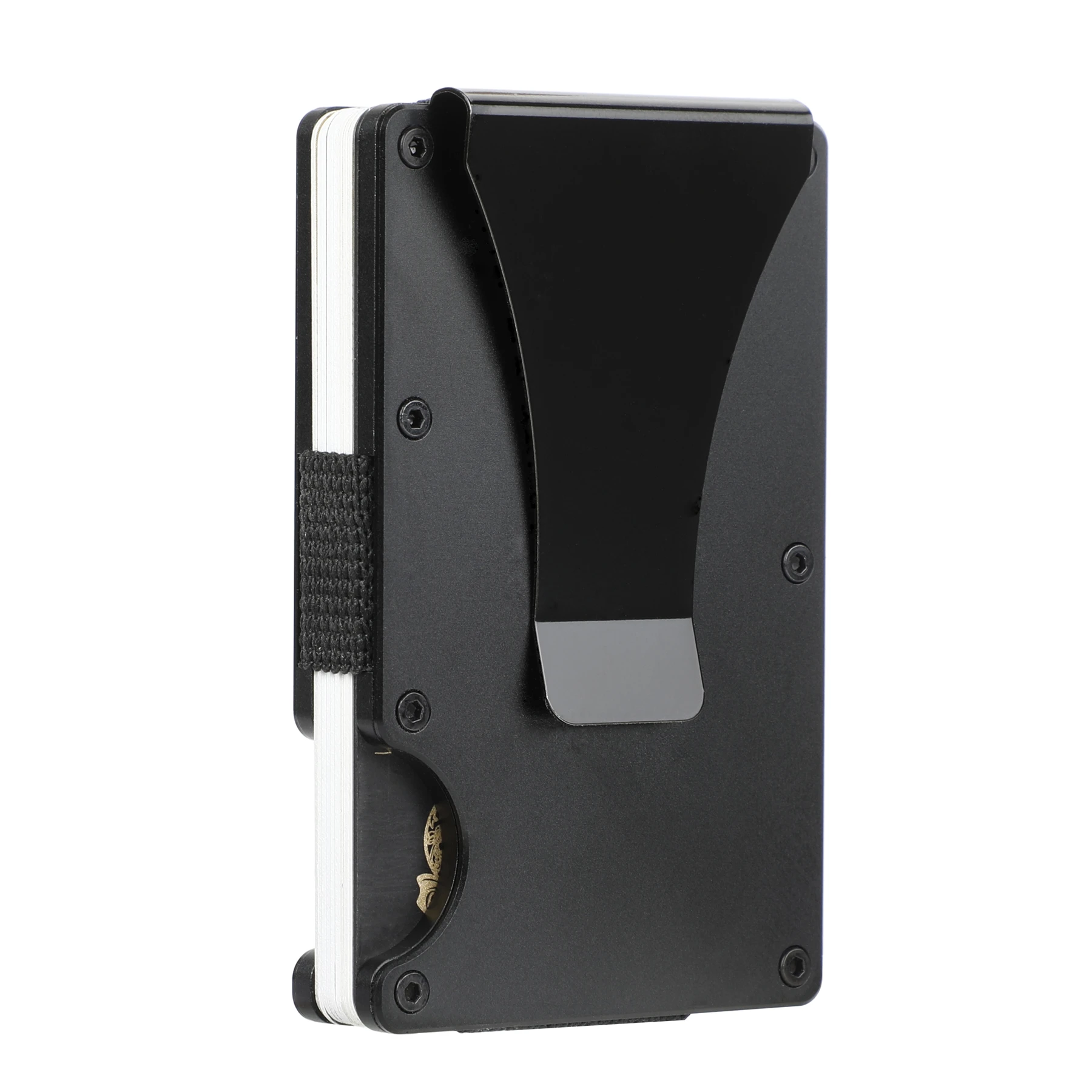 

SEMORID High Quality Metal Rfid Credit Card Holder Case Anti-Theft Carbon Fiber Slim Thin Cardholder Men Slide Minimalist Wallet