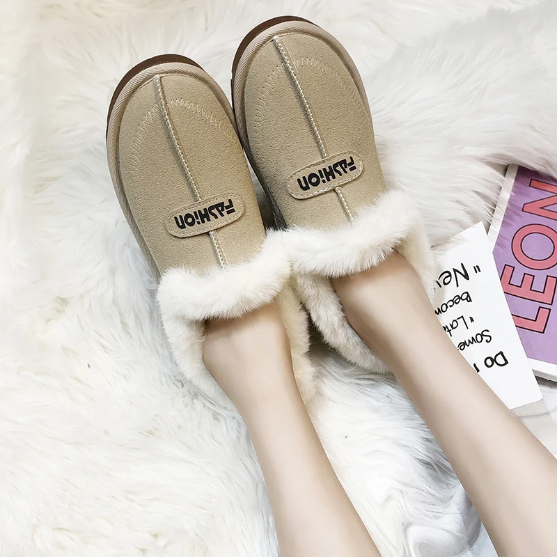 Aphixta/теплые зимние ботинки на меху женская повседневная обувь плоской подошве из