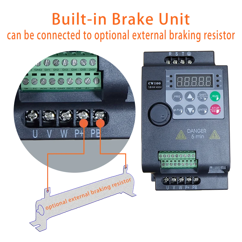 380 кВт/кВт 1/л.с. в VFD экономичный преобразователь частоты переменного тока