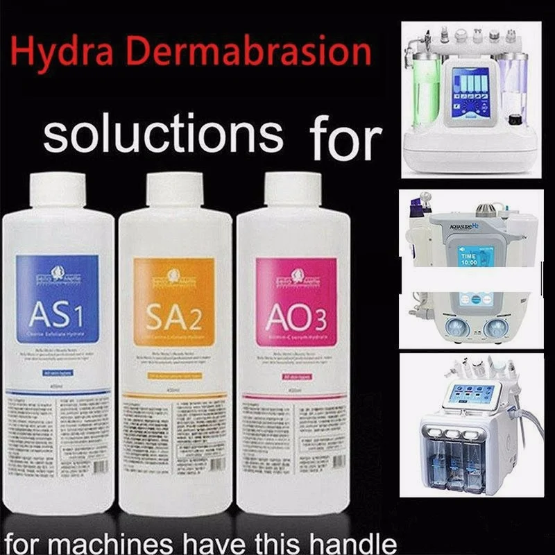 

Aqua Peeling Solution 3 Bottles 400Ml Per Bottle Facial Serum Hydra Hydro For Normal Skin Microdermabrasion