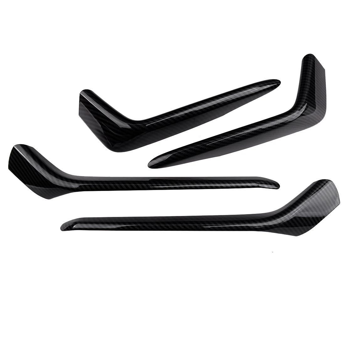 

Черный передний и задний бампер отделка Противотуманные фары светильник бровей век чехлы из углеродного волокна Стиль из АБС-пластика, при...