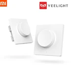 Умный переключатель Xiaomi Mijia Yeelight с регулировкой яркости, Вращающийся беспроводной переключатель, настенный переключатель Bluetooth RC для Smart Yeelight, потолочный светильник