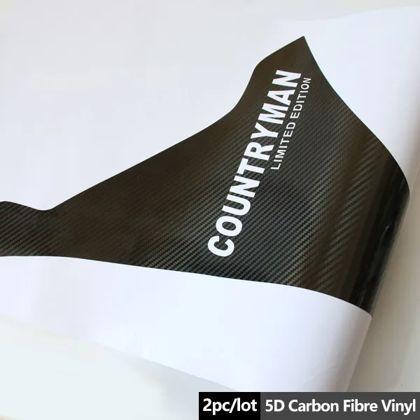 Countryman style 2 шт. 5D углеродного волокна виниловая наклейка для Mini Cooper Countryman R60 переднее крыло вентиляционное отверстие отделка боковые наклейки - Название цвета: Countryman style
