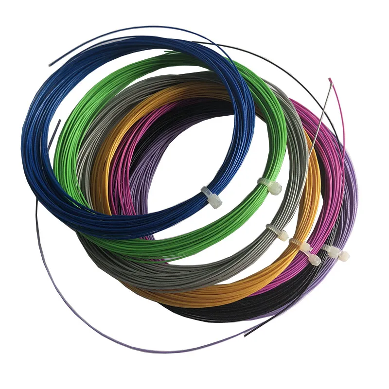 

100pcs Free Shipping Bulk Badminton strings training badminton string,assorted colors,tenstion 22-27 lbs
