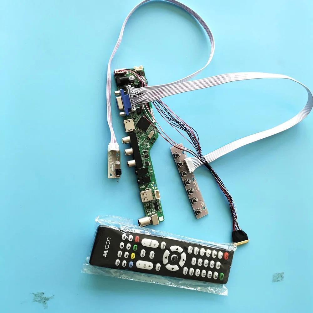 

Kit for LTN156AT05 1366x768 Controller Board Remote VGA LCD LED HDMI-compatible Audio Screen USB TV AV Panel LVDS Screen Display