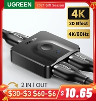 ugreen hdmi splitter 3d 4k for xiaomi mi box bi directional hdmi switcher cable for xbox ps4 tv box splitter hdmi cable switcher