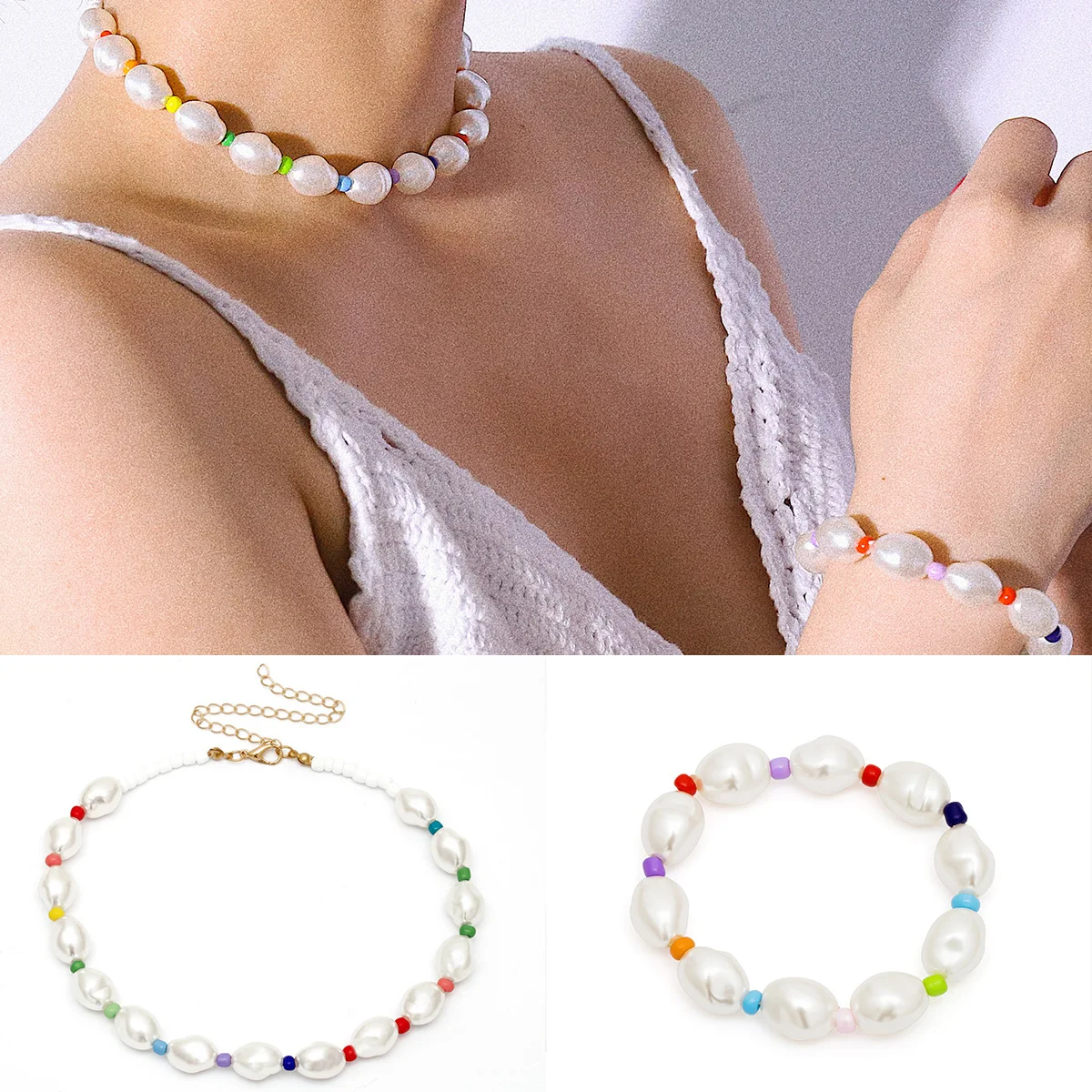 KingDeng Колье Ожерелье Мода Женщины Ювелирные Изделия Ручной Работы Женский Перл