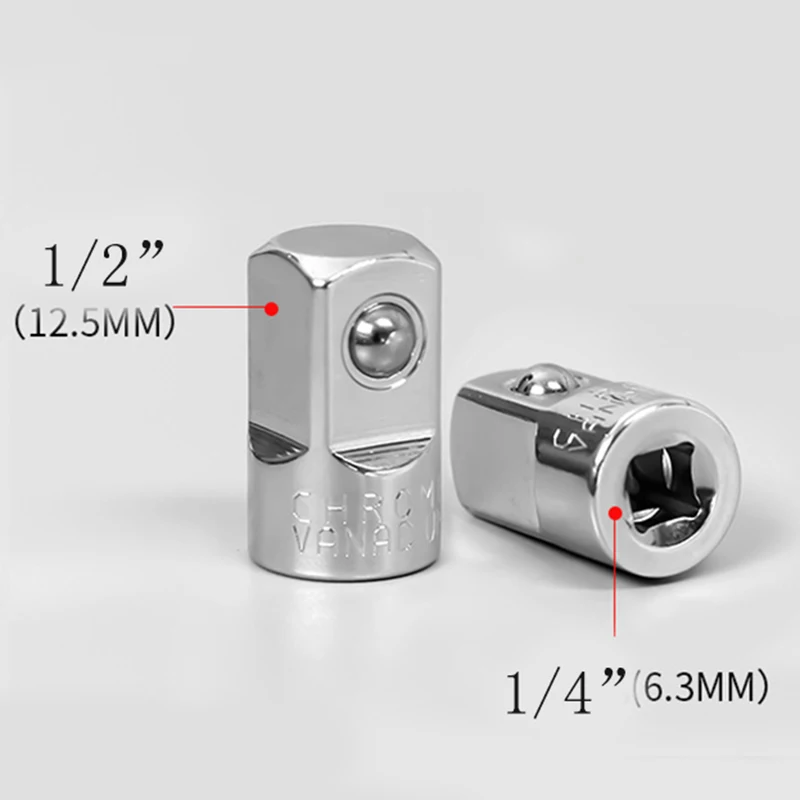 

2pcs 1/4\\\\\\\" 1/2\\\\\\\" Socket Adapter Sleeve Bits Ratchet Converter Nut Driver Hex Shank
