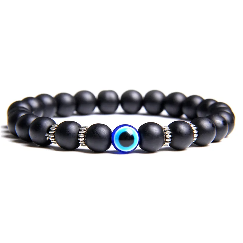 Браслет Evil Eye для мужчин Homme Lava браслеты из камней тигровый глаз натуральный камень оникс браслет evil Eye Homme ювелирные изделия дружбы
