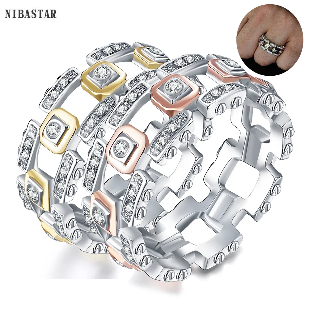 Двухцветные ювелирные кольца с кристаллами разных цветов модный дизайн новые