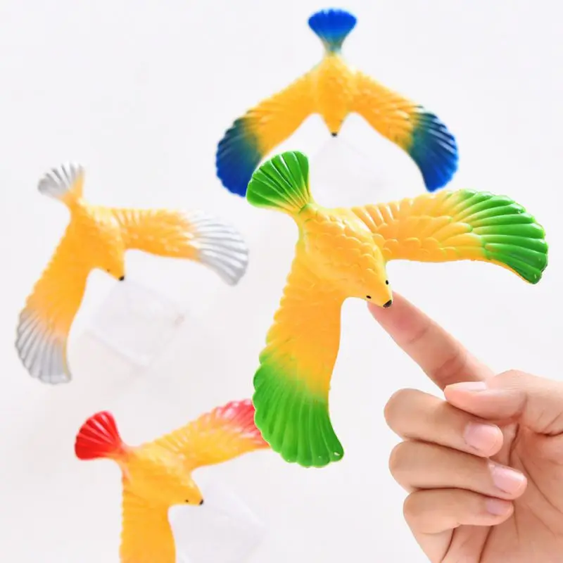 Волшебная игрушка для снятия стресса балансирующая птица пальчиковая с