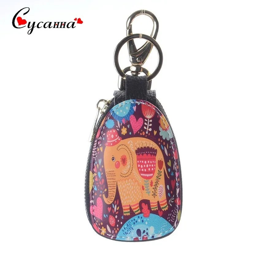 Мультяшные куклы граффити держатели ключей от автомобиля ключница для женщин