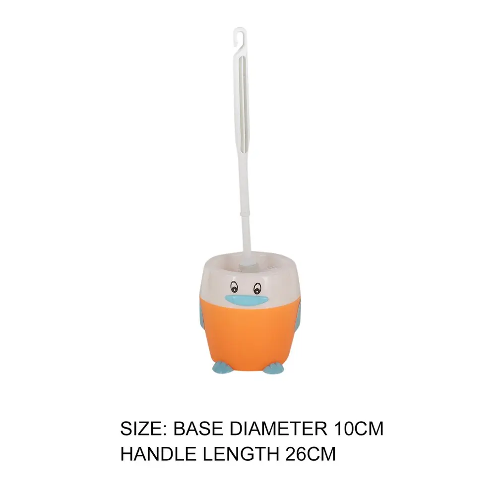 Милая длинная щетка для унитаза + держатель ванной гигиены ABS Щетка уборки