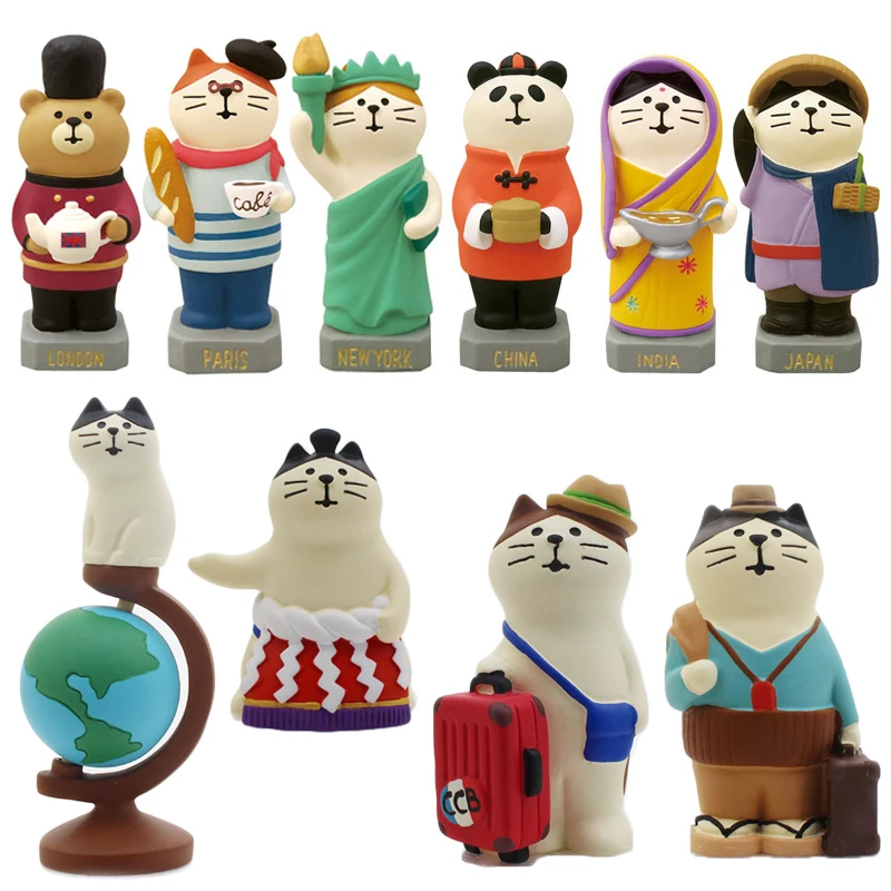 Япония каваи мультяшный талисман животные животное бязь кошка панда путешествия