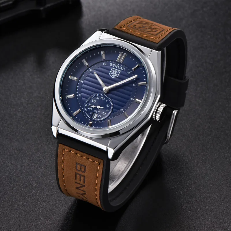 BENYAR часы мужские модные топ брендовые Роскошные наручные Авто Дата светящаяся