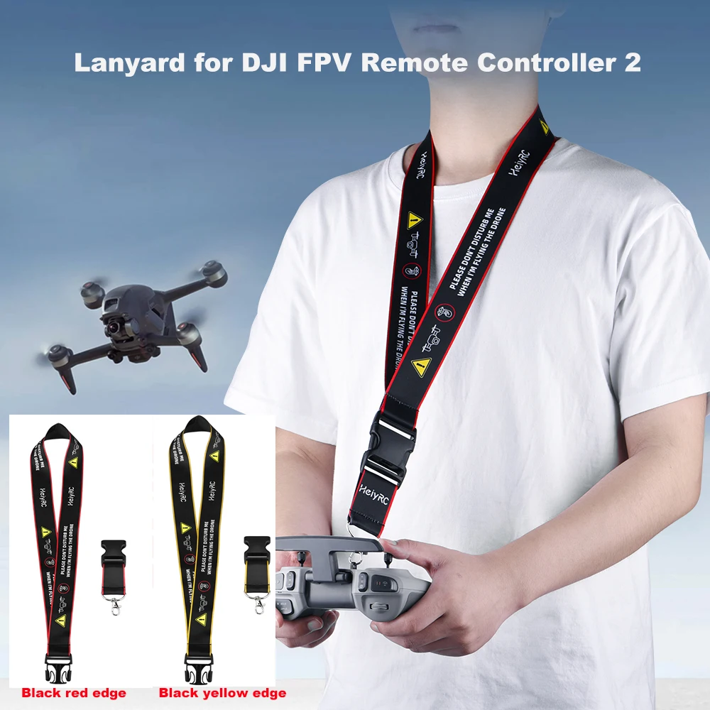 

Ремень с крючком для пульта дистанционного управления для DJI FPV Combo Phantom 3/4, ремешок на шею для дрона, ремень безопасности, ремешок, слинг, аксе...