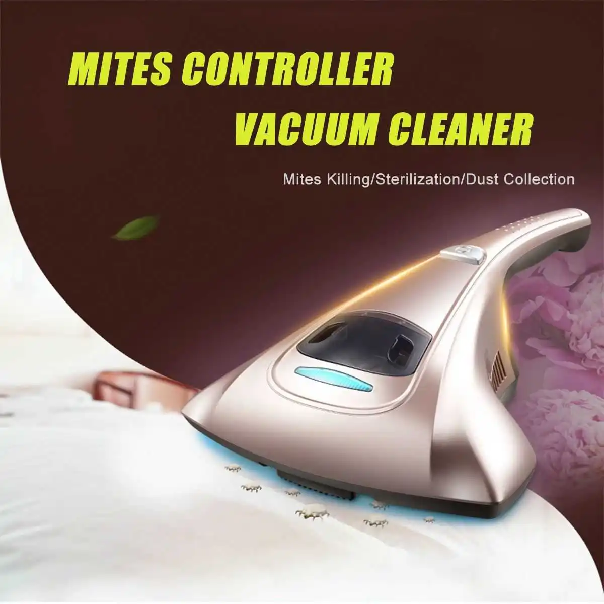 

400W Handheld Mites Vacuum Cleaner Dust and Mites Cleaner Bed Mini UV Sterilizer Mattress Cleaners Household Cleaning Appliance