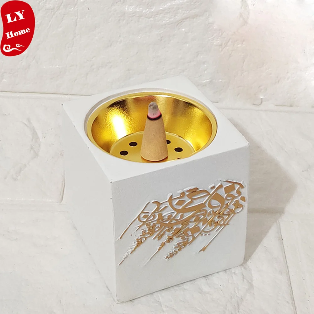 

Bakhoor Burner Arabic Handmade Polyresin Arabic Style Home Decor Gift Incense Holder