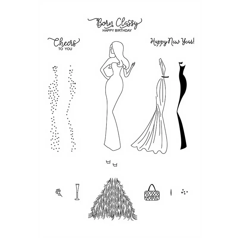 Одуванчик угол эльф прозрачные штампы/Силиконовая печать для заколки детей