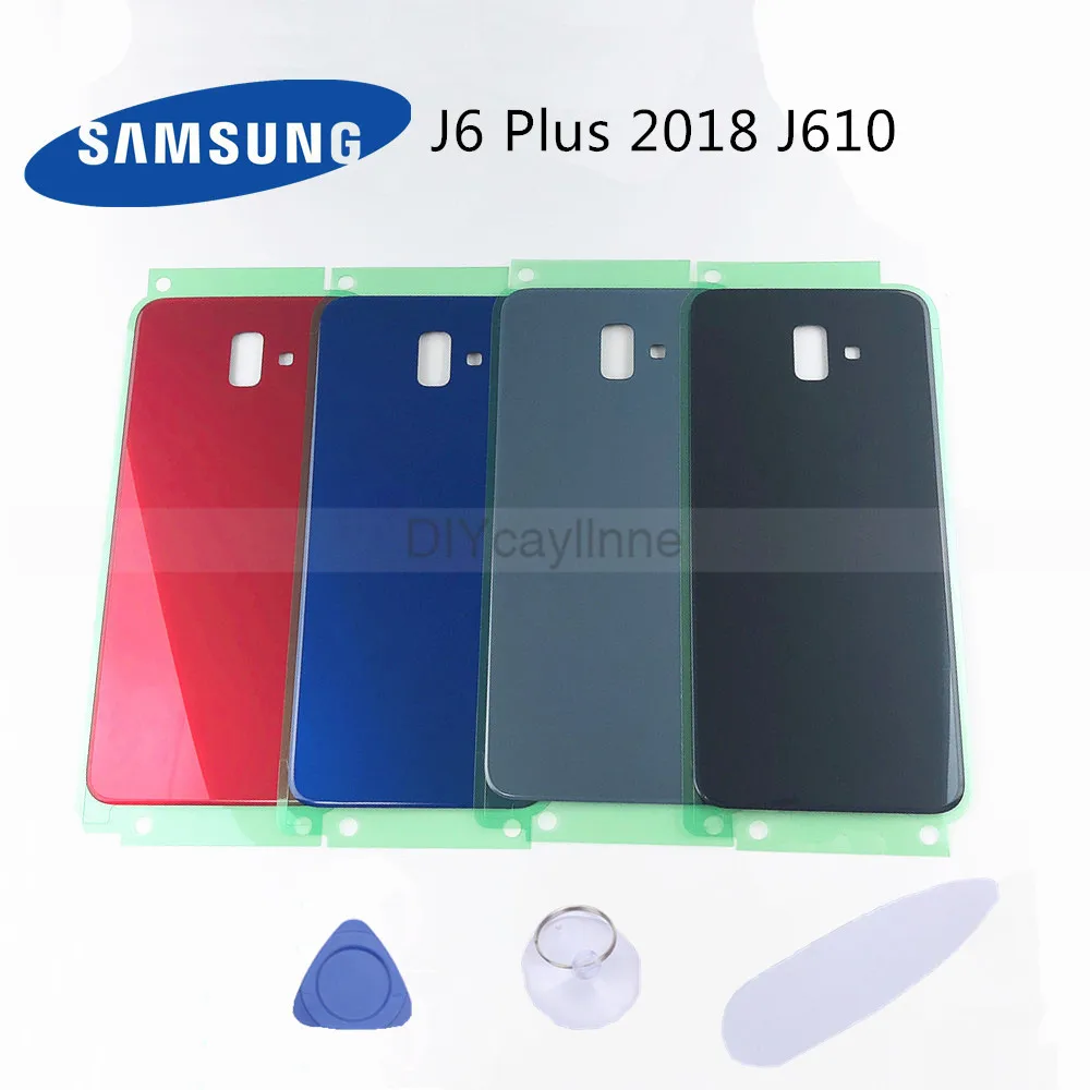Для Samsung Galaxy J6 Plus 2018 J610 J610F полный корпус ЖК панель Крышка средняя рамка SM