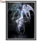 Камни в форме ромба дрель 5D Diy Алмазная роспись дракона Ангел мозаика, алмазная вышивка продажи Стразы Вышивка крестиком Наборы