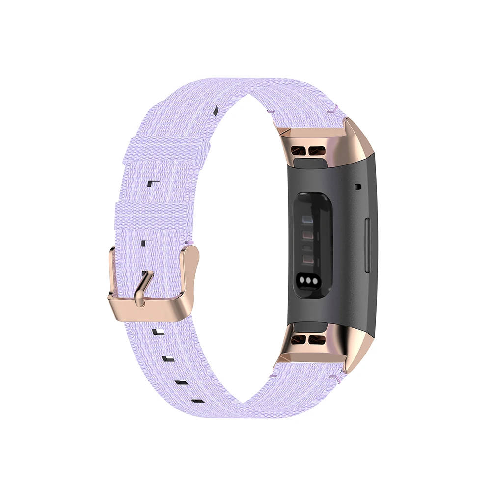 Nylon Woven Bands for Fitbit Charge 3/4 & 3 SE Band Replacement Accessory Straps Wristbands Bracelet Women Pink Luxury | Наручные часы