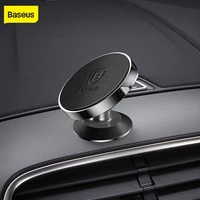 baseus genuine leather car phone holder for iphone x samsung s9 universal 360degree magnetic air outlet holder for phone in car