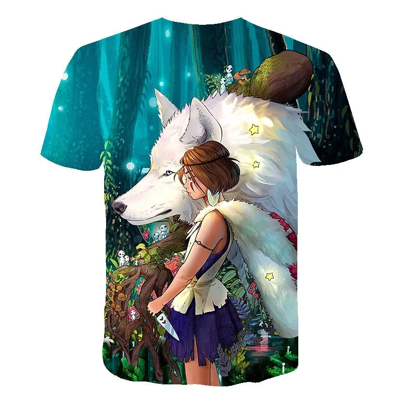 

2021 latest wolf 3D printing animal cool funny T-shirt men's short-sleeved summer top T-shirt men's fashion casual T-shirt men